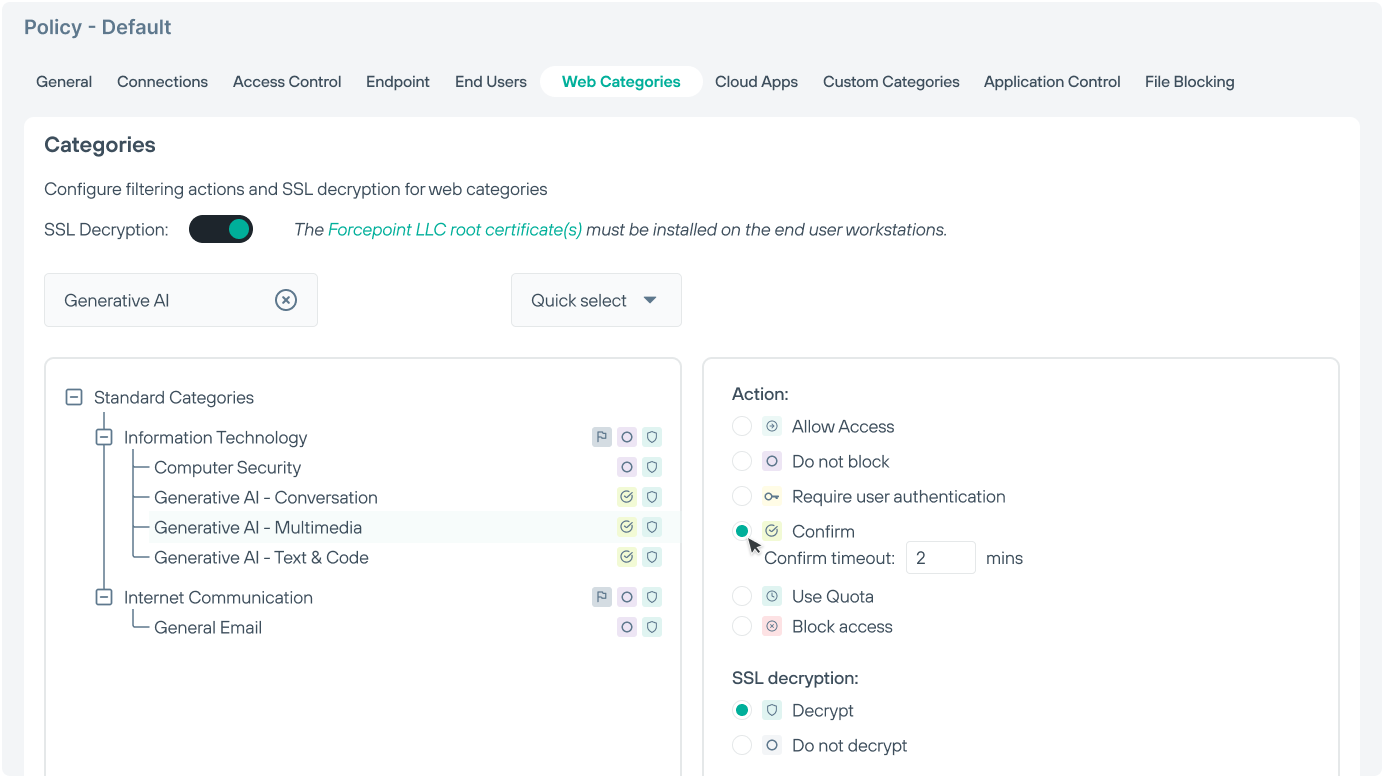 Forcepoint Web Security