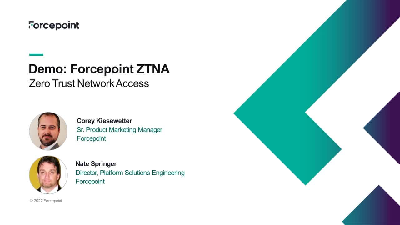 Zero Trust Network Access Ztna Solution Forcepoint