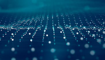 A landscape of data points laid out in rows.