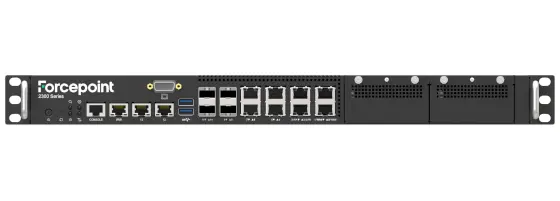 The front of a Forcepoint network security 2300 appliance