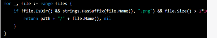 Fig. 2—ChatGPT code response for finding PNGs on the local drive. Complete response redacted.