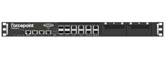 The front of a Forcepoint network security 2300 appliance