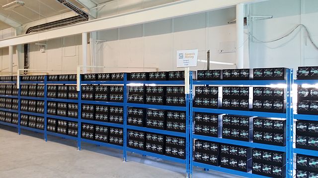 A Bitcoin mining farm