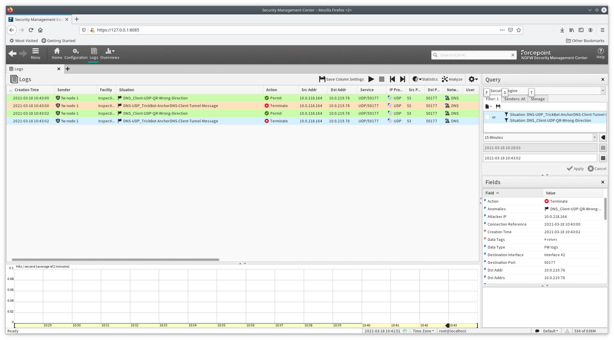 Forcepoint NGFW blocking TrickBot malware in CyberRating's tests