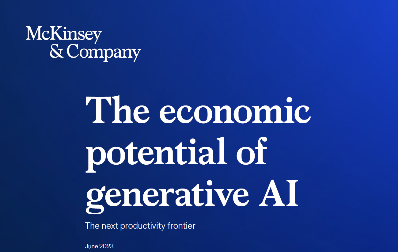 McKinsey & Comapny - The economic potential of generative AI