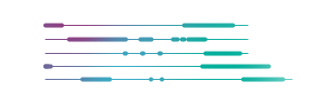 Microservices flow animated illustration