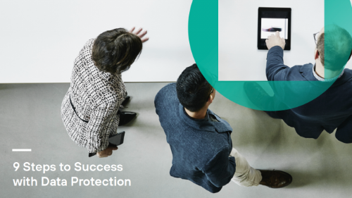 9 Steps to Success with Data Protection infographic