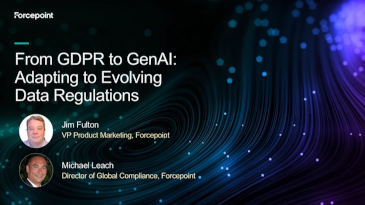 Cover slide for webinar "From GDPR to GenAI: Adapting to Evolving Data Regulations"