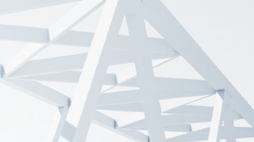 A brightly lit concept image of supporting framework