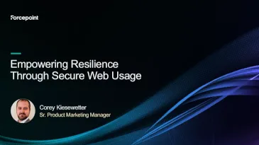 Cover slide for the webinar "Empowering Resilience Through Secure Web Usage"