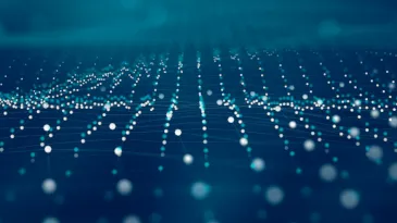 A landscape of data points laid out in rows.