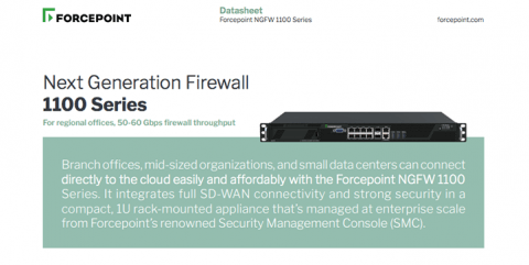 Forcepoint NGFW 1100 Series Appliance datasheet